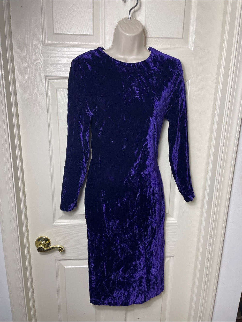 Mio Deep Purple Velvet Dress